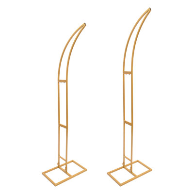 2 supports de support de mariage arqués en acier courbé