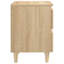 Sela 40cm W Solid + Manufactured Wood Bedside Table-890399468