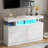 6 Drawer Dresser with Charging Station and LED Lights-258703922