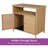 Caetlin Rectangular Wicker/Rattan Outdoor Buffet & Console Table-524207576