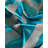 Aleksas Turquoise Metallic Zebra Cowhide Rug
