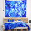 Tapisserie d'artifice floral tournant bleu vif-28496584
