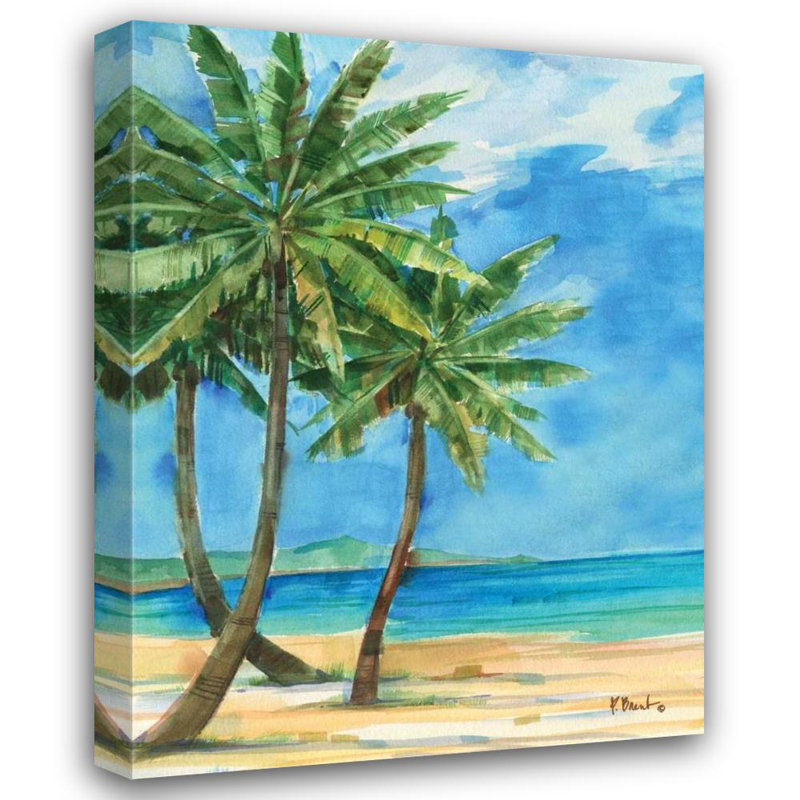 Toile tendue avec châssis Rosecliff Heights Brent, Paul: Palmas Belize I, H 36 po x l 28 po