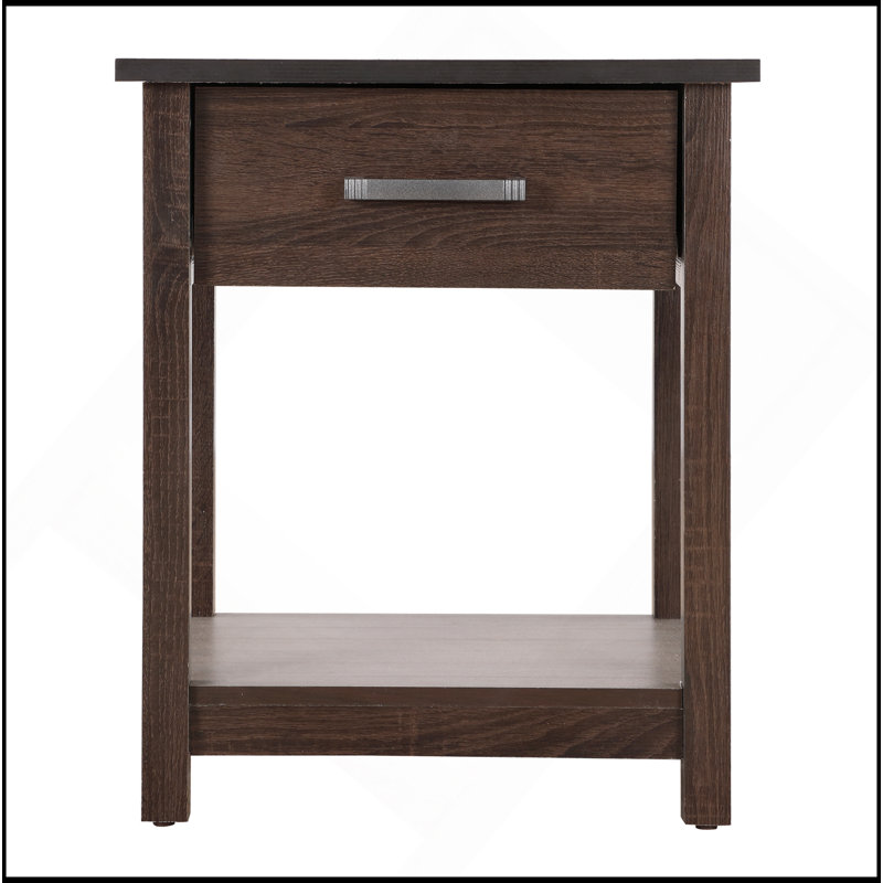 Chic Nightstand, Dark Brown