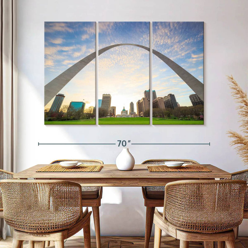 Rorry Under St. Louis Arch, 42" H x 65" W