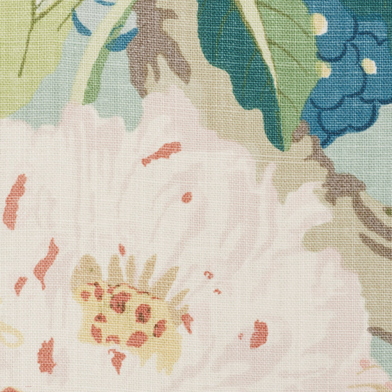 Tissu de jardin enchanté, Turquoise