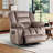 37.8" Wide Modern Lift Assist Reclining Chair With  Heated Massage, Adjustable Headrest, Hidden Armrest Storage & Cup Holders(Set Of 2)-833166003