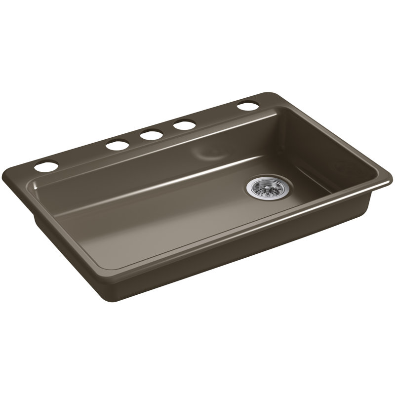 Riverby 33" L x 22" W Undermount Single Bowl Kitchen Sink, Suede