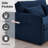 55.2" Sleeper Couch Corduroy Pull Out Sofa Bed-28978528