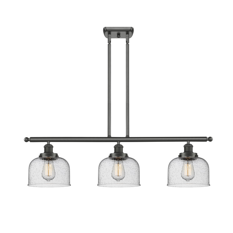 HamLake 3-Light Dimmable Island Linear Pendant, Seedy, No Bulb Included, Oil Rubbed Bronze