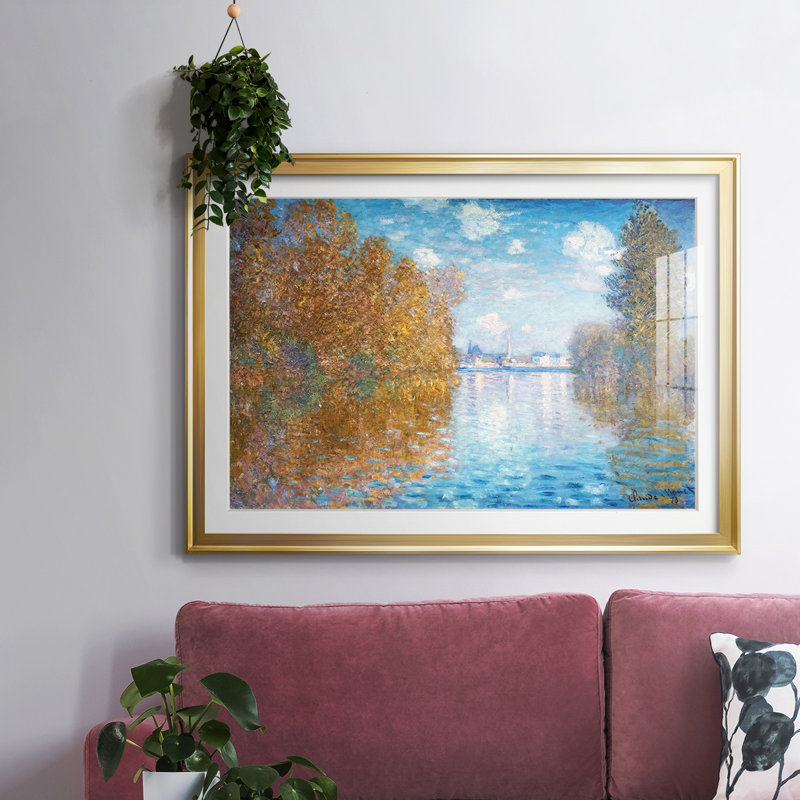 Autumn Effect at Argenteuil, 1873-FramedFramed Print W Beveled Matt and Glass, Or, H 19 po x l 27 po x P 1,5 po