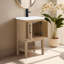Meuble-lavabo simple 20 po avec plateau en céramique Cheriton-816386050