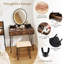 Ensemble coiffeuse et tabouret Einfrid