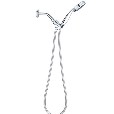 Pomme de douche à main avec tuyau - Finition, 2,5 gallons par minute, buses à usage médical, jet de massage haut, 5 jets réglables, installation facile, chaleur, puissance