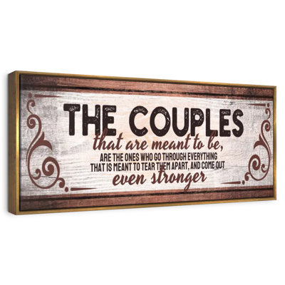 The Couples Quote Wall Sign