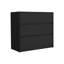 Commode H 31 po, 3 tiroirs, commode, noir-1594991122