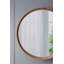 Miroir mural rond en bois D39,4 "x3"