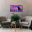 «Cat Cosmic Meadow» par Ann Klee, art mural sur toile, 40 po x 20 po