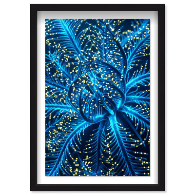 Neon Bloom Framed Graphic Art