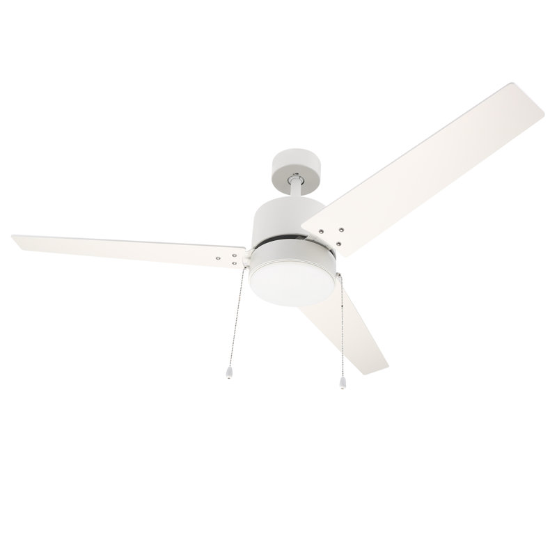 Dulac 52'' Ceiling Fan with LED Lights, White