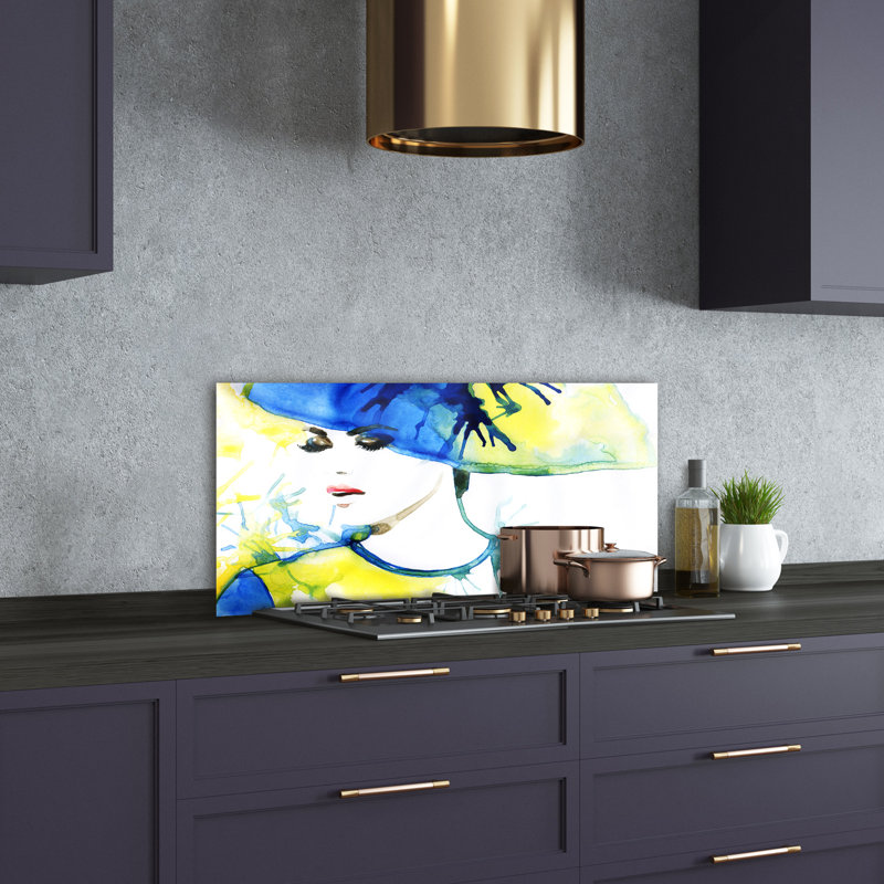 Antenore 50cm W x 100cm L Glass Peel and Stick Panel