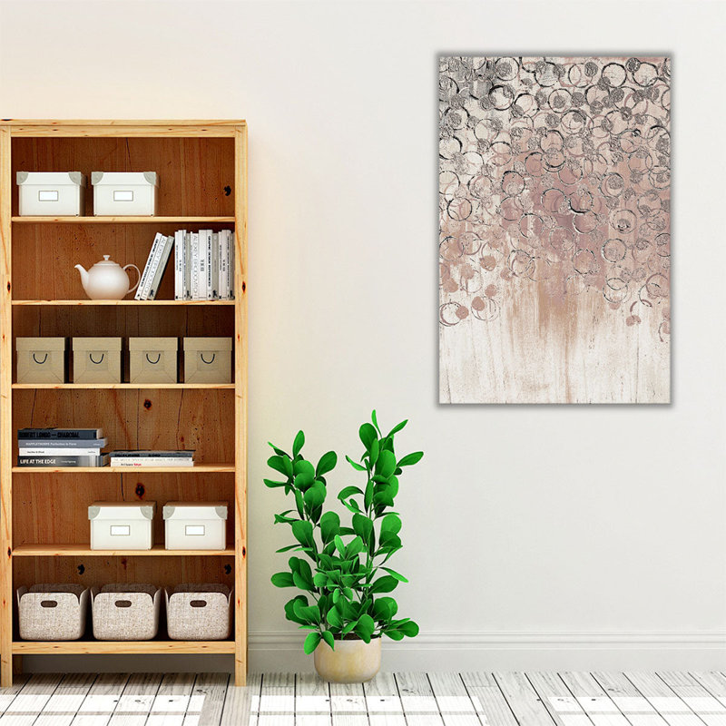 «Blush Drops 1», reproduction d'art sur toile, H 24 po x l 16 po
