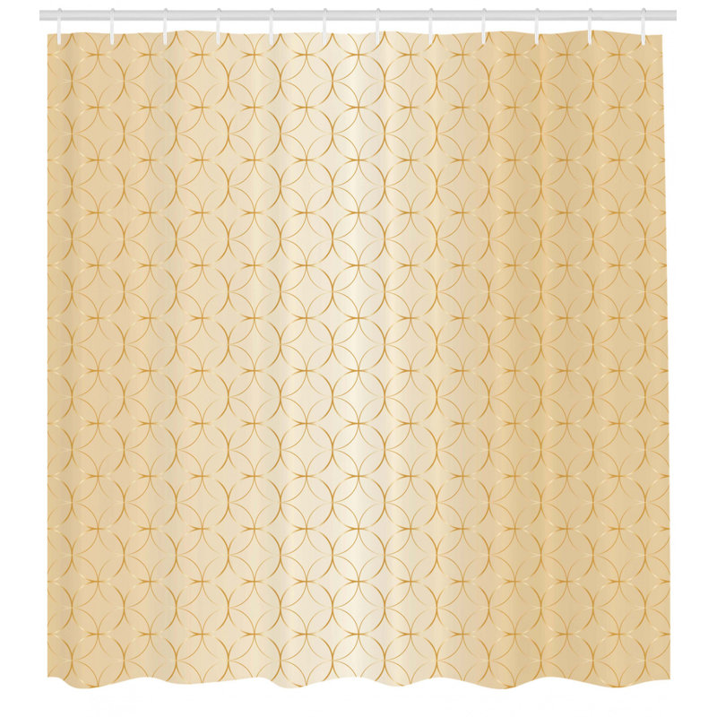 Ensemble de rideau de douche géométrique, H 69 po x l 105 po