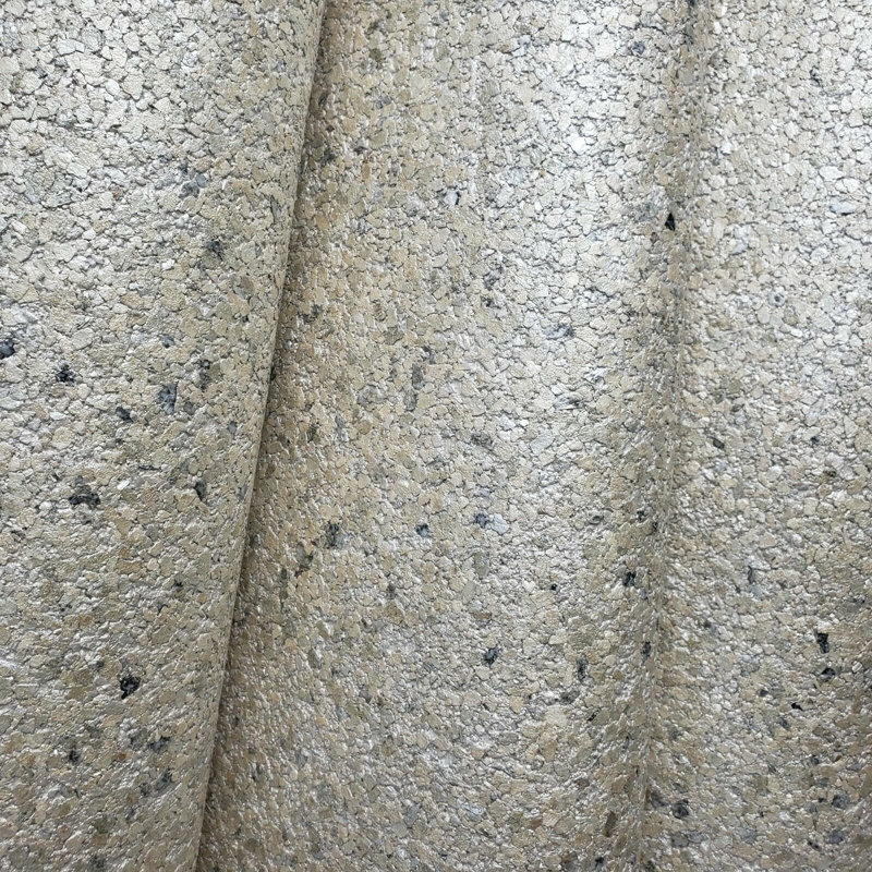 Vraie pierre de mica unique, aspect granite brut, texture 3D, Perle / crème