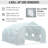 11.5' x 10' x 6.5' Outdoor Walk-in Greenhouse, Tunnel Green House with Roll-up Windows, White
