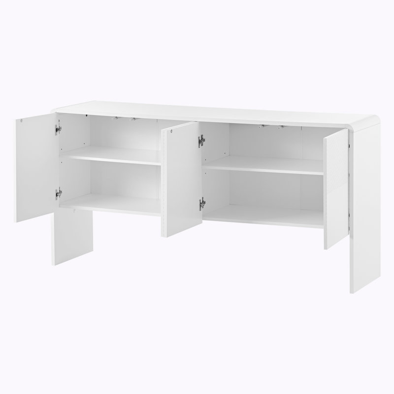 60'' Console Table, White