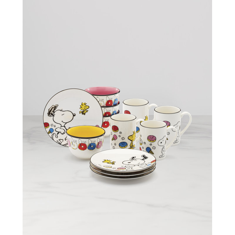 Chef Snoopy 12 Piece Dessert Set