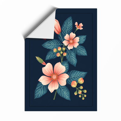 Floral Study In Pink Botanical - Print