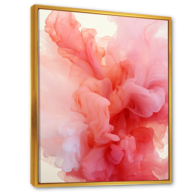 Rose polaire radiance fumée IV - impression d'art abstrait mural