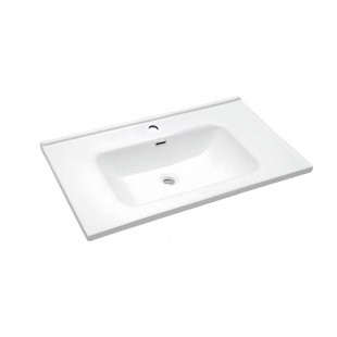 35.83'' Single Bathroom Vanity Top with Ceramic Rectangular Undermounted Bathroom Sink