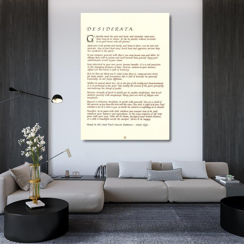 Desiderata, 48" H x 34" W