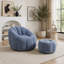 Fauteuil à billes avec repose-pieds-393004109