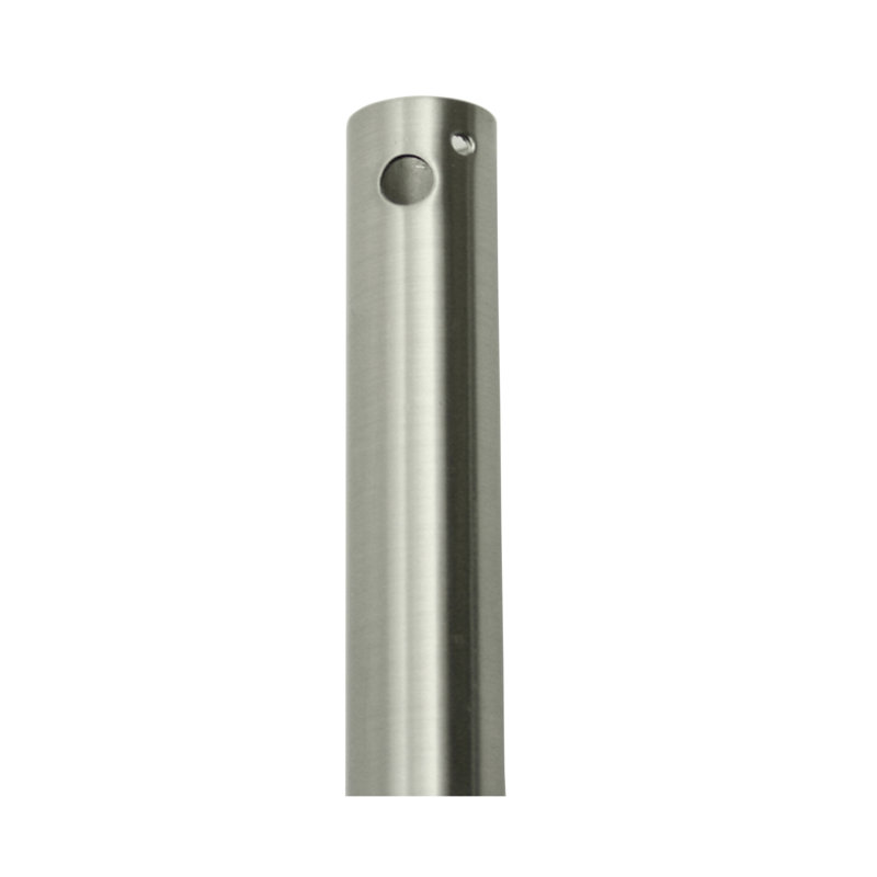Tige de ventilateur de plafond, H 24 po x l 0,5 po x P 0,5 po, Nickel brossé