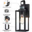 Schock Matte Black 38.1cm H Outdoor Wall Lantern