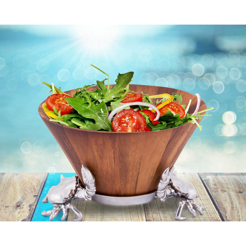 Coastal Wood Salad Bowl