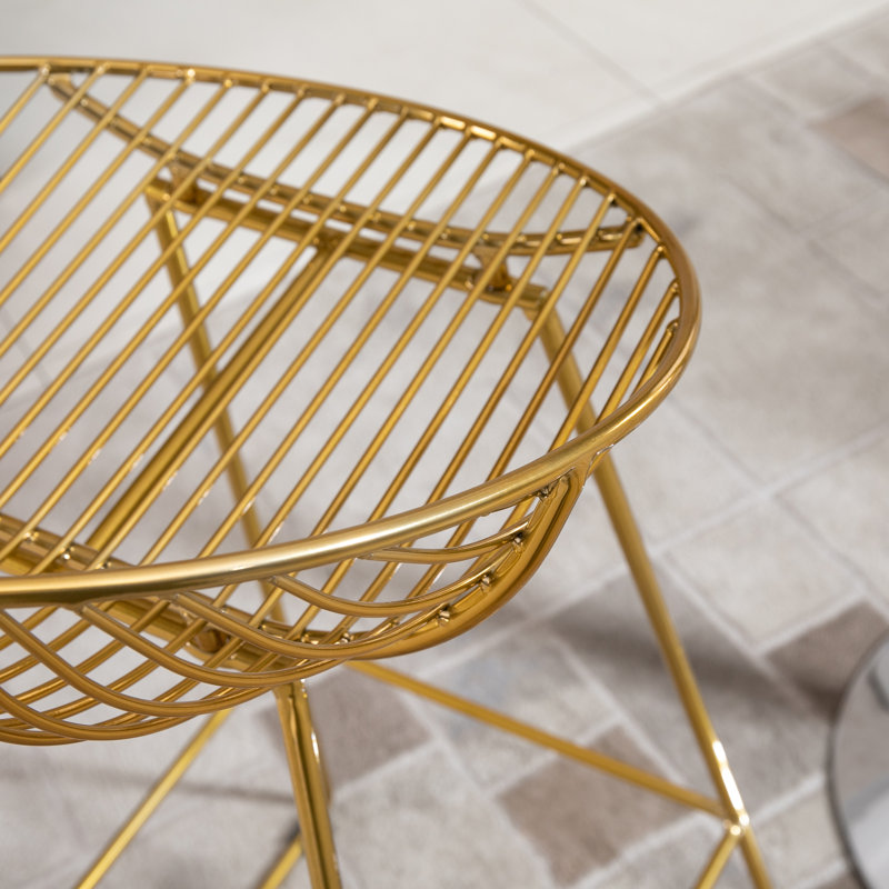 Tabouret de bar 29,5 po Mallery, Or