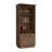 70"H Bar Cabinet With Wine Rack, Upper Glass Cabinet, Three Open Storage Shelves And One Cabinet-672084675
