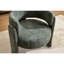 Fauteuil d'appoint confortable, recouvert d'un tissu bouclé contemporain, aux lignes cylindriques harmonieuses et offert en plusieurs coloris. Revêtement en tissu pour fauteuil - Design et confort d'assise.