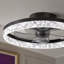 Ventilateur de plafond brun discret de 20 pouces avec éclairage, variateur et télécommande, montage encastré-1068333641