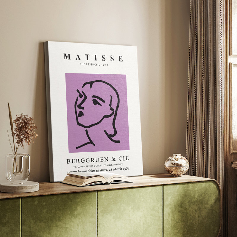 Matisse CV III, reproduction encadrée - galerie Cavas sur mesure, H 48 po x l 32 po