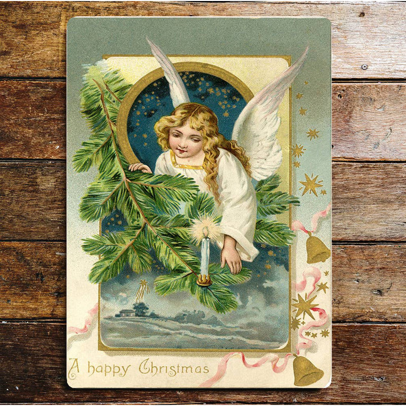 3867 Handmade Fantasy & Sci-Fi Wall Decor on Metal, 20cm H x 15cm W