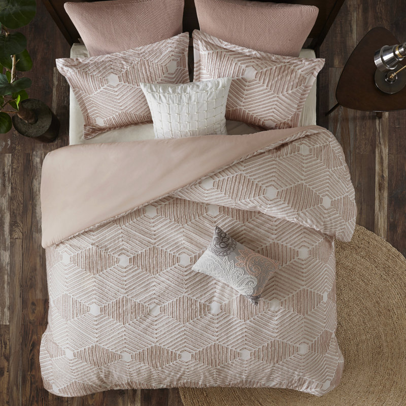 Édredon très grand / très grand Blush - coton, doux, moderne, chaud et douillet, élégant