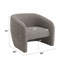 Chaise d'appoint en tweed brun et gris