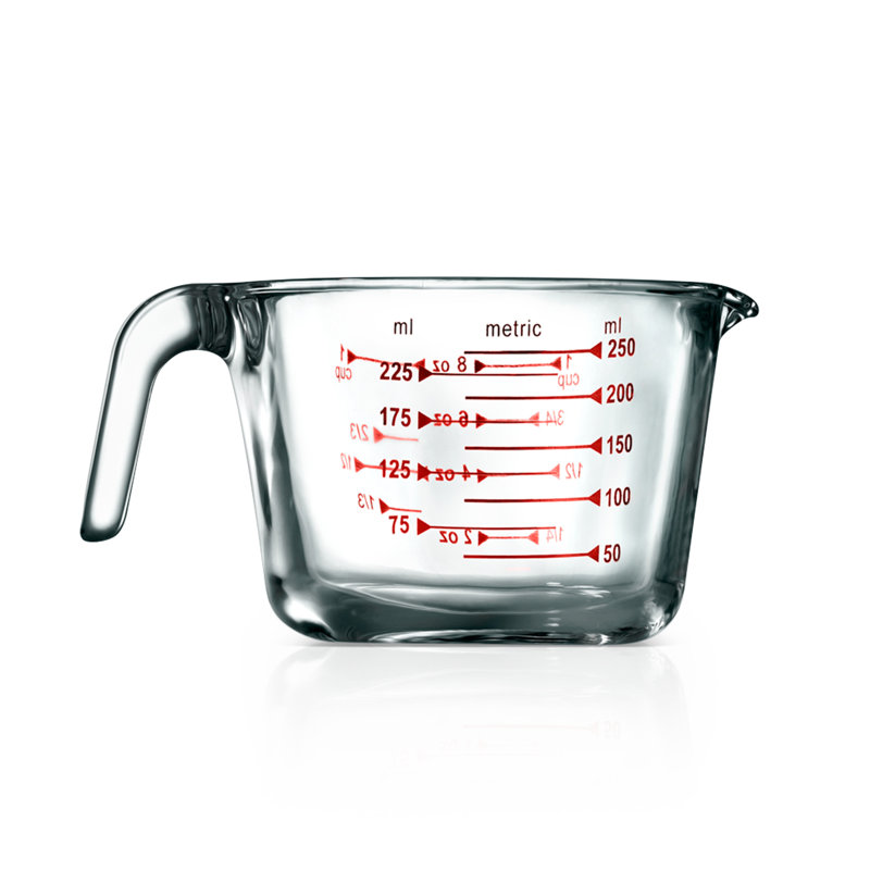 NutriChef Glass Measuring Cup