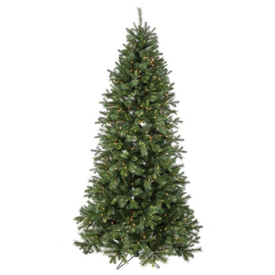 Arbre de Noël artificiel vert pré-éclairé avec lumières