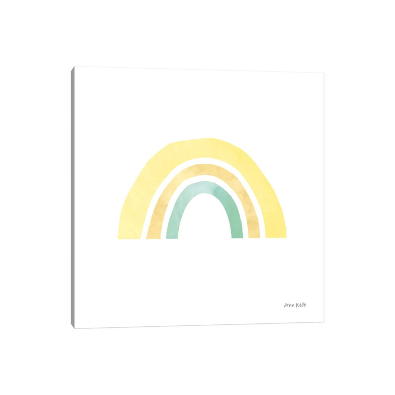 Pastel Rainbow Li - Wrapped Canvas Print, 66.04 cm H x 66.04 cm W x 3.175 cm D
